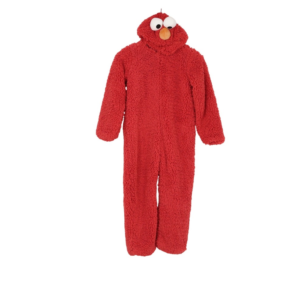 Pottery Barn Kids Costume Kids S Sesame Street Elmo Red Plush Faux Fur Excellent